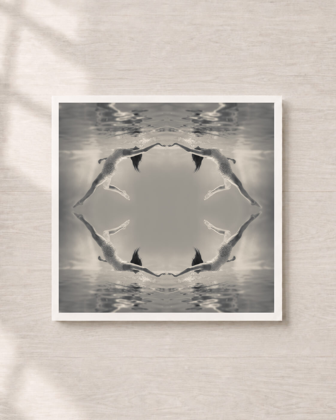 Patterns | Fine Art Print, Black and White Photography, Underwater Portrait