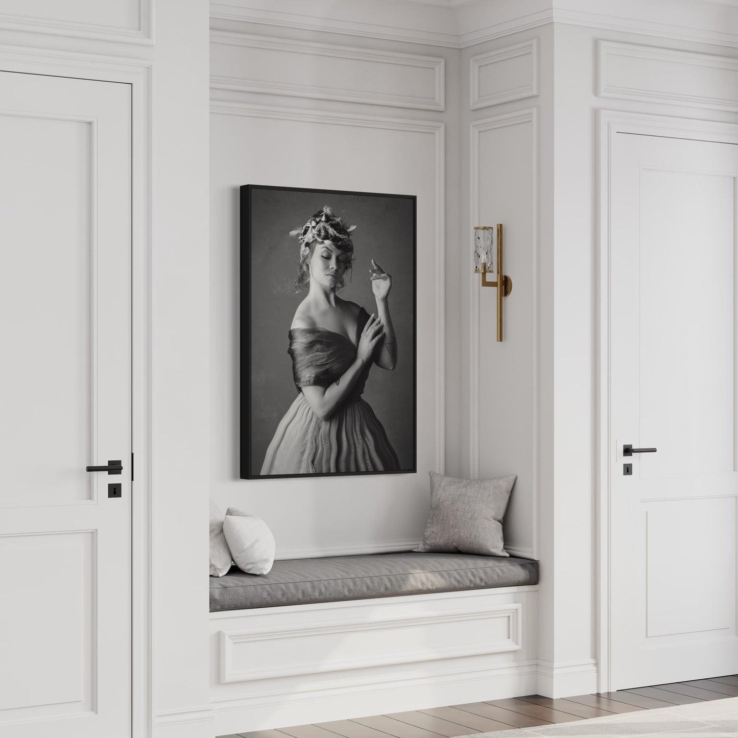 Olive | Framed Limited Edition Photography, Black and White Female Portrait