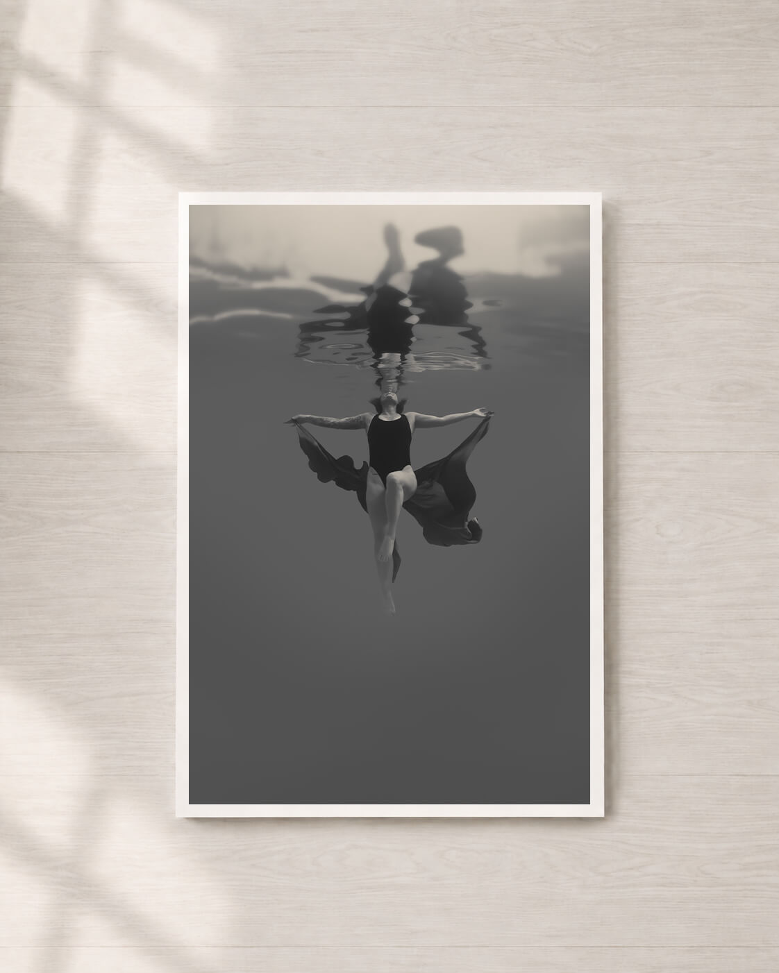 Free | Fine Art Print, Black and White Photography, Underwater Portrait