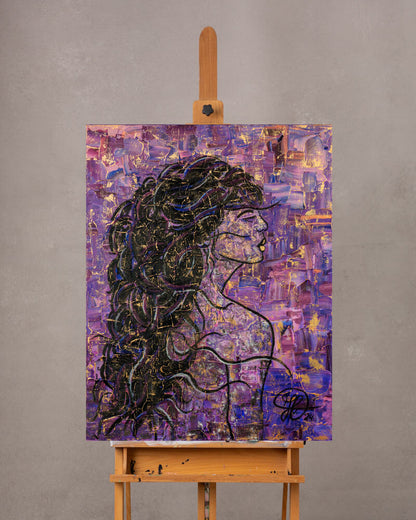 Moonlit Secrets - Original Acrylic Painting