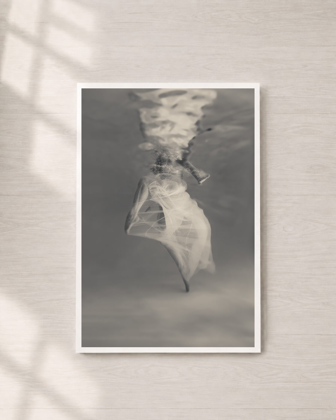Storm | Fine Art Print, Black and White Photography, Underwater Portrait