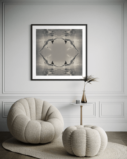 Patterns | Framed Limited Edition, Black and White Photography, Underwater Portrait
