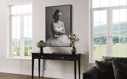 Ines  | Framed Limited Edition Photography, Black and White Female Portrait