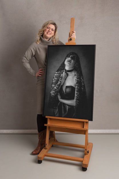Nova | Framed Limited Edition Photography, Black and White Female Portrait